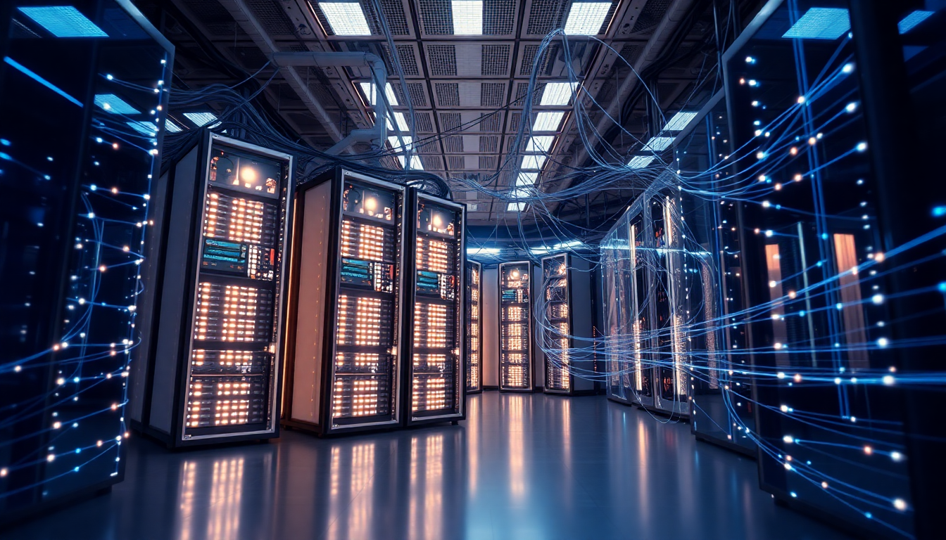 cloud hosting illustration